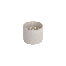 Hemel Round, 20x16.5cm Shade, Sandstone Linen With Translucent Inner & Sandstone Carrier