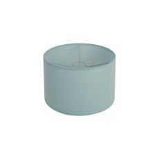 Hemel Round, 30x20cm Shade, Duck Egg Linen With Translucent Inner & Duck Egg Carrier