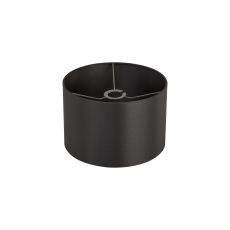 Hemel Round, 30x20cm Shade, Self Lined Slate Satin & Slate Carrier