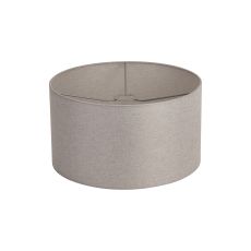 Hemel Round, 40x22cm Shade, Cement Linen With Translucent Inner & Cement Carrier
