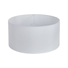 Hemel Round, 50x25cm Shade, Self Lined Porcelain Faux Silk & Porcelain Carrier