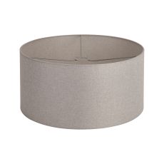 Hemel Round, 50x25cm Shade, Cement Linen With Translucent Inner & Cement Carrier