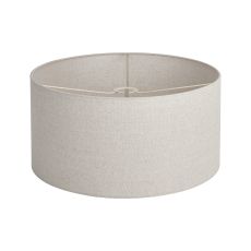 Hemel Round, 50x25cm Shade, Sandstone Linen With Translucent Inner & Sandstone Carrier