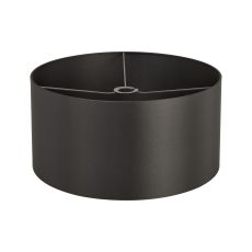 Hemel Round, 50x25cm Shade, Self Lined Slate Satin & Slate Carrier