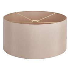 Hemel Round, 60x30cm Shade, Self Lined Pebble Faux Silk & Pebble Carrier