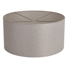 Hemel Round, 60x30cm Shade, Cement Linen With Translucent Inner & Cement Carrier