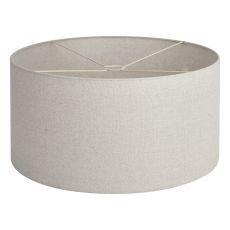 Hemel Round, 60x30cm Shade, Sandstone Linen With Translucent Inner & Sandstone Carrier
