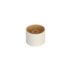 Hemel Round, 18x13.5cm Shade, Ivory Velvet With Champagne Paper Lining & Champagne Finish Carrier