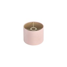 Hemel Round, 20x16.5cm Shade, Blush Pink Velvet With Prosecco Paper Lining & Prosecco Finish Carrier