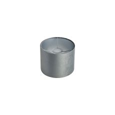 Hemel Round, 20x16.5cm Shade, Dark Grey Velvet With Silver Paper Lining & Silver Finish Carrier