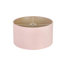 Hemel Round, 40x22cm Shade, Blush Pink Velvet With Prosecco Paper Lining & Prosecco Finish Carrier