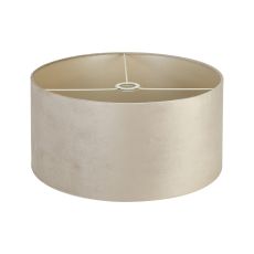 Hemel Round, 50x25cm Shade, Latte Velvet With Prosecco Paper Lining & Prosecco Finish Carrier