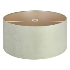 Hemel Round, 60x30cm Shade, Sage Green Velvet With Prosecco Paper Lining & Prosecco Finish Carrier
