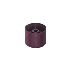 Hemel Round, 20x16.5cm Shade, Aubergine Velvet With Aubergine TC Lining & Aubergine Finish Carrier
