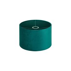 Hemel Round, 30x20cm Shade, Teal Velvet With Teal TC Lining & Teal Finish Carrier