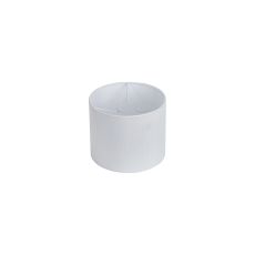 Hemel Round, 20x16.5cm Shade, Self Lined Porcelain Faux Silk & Porcelain Carrier
