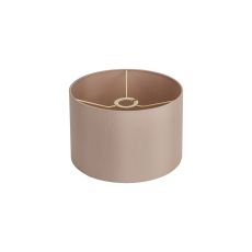 Hemel Round, 30x20cm Shade, Self Lined Pebble Faux Silk & Pebble Carrier