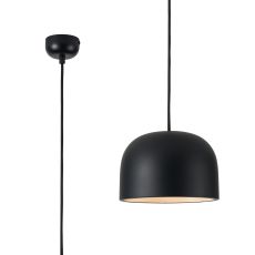 Ecer 22cm Pendant, 1 x E27, Sand Black