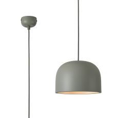 Ecer 22cm Pendant, 1 x E27, Sand Grey