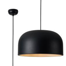 Ecer 43cm Pendant, 1 x E27, Sand Black