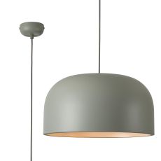 Ecer 43cm Pendant, 1 x E27, Sand Grey