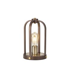 Sora Table Lamp 1 Light E27, Brown Oxide / Antique Bronze