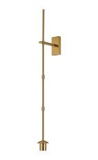 Zara Wall Light (FRAME ONLY), 1 Light E27, Brass Gold