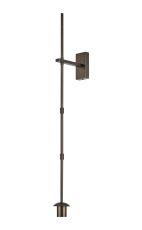 Zara Wall Light (FRAME ONLY), 1 Light E27, Bronze