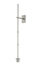 Zara Wall Light (FRAME ONLY), 1 Light E27, Polished Nickel