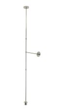Zara Multi Height Fixed Pendant (FRAME ONLY), 1 Light E27, Polished Nickel