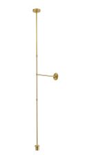Zara Multi Height Fixed Pendant (FRAME ONLY), 1 Light E27, Satin Gold