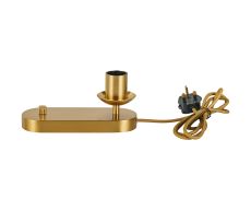 Zara Table Lamp With Rotary Dimmer Without Shade, 1 Light E27, Brass Gold