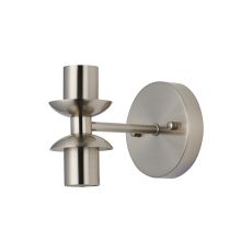Zara Wall Light (FRAME ONLY), 1+1 Up & Down Light E27, Satin Nickel