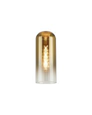 Zara Tubular 10 x 25cm Glass Shade (A), Gold Fade