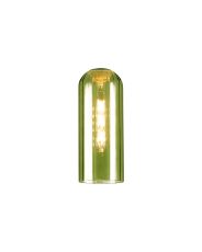 Zara Tubular 10 x 25cm Glass Shade (A), Moss Green