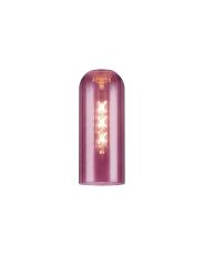 Zara Tubular 10 x 25cm Glass Shade (A), Aubergine