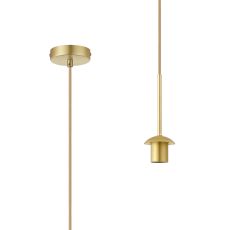 Campo 1.75m Single Pendant (FRAME ONLY), 1 Light E27, Satin Gold