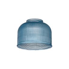 Luxe 14.5x11cm Prismatic Dome Glass Shade (D), Blue