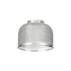 Luxe 14.5x11cm Prismatic Dome Glass Shade (D), Clear