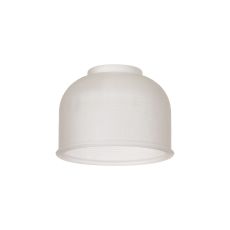 Luxe 14.5x11cm Prismatic Dome Glass Shade (D), Frosted