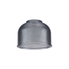 Luxe 14.5x11cm Prismatic Dome Glass Shade (D), Smoke Blue