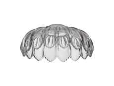 Luxe 26x10cm Petal Bowl Glass Shade (G), Clear