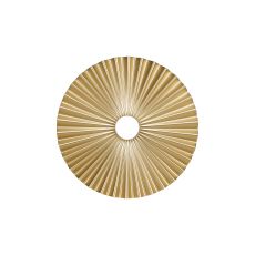 Luxe 25cm Pleated Disc Metal Shade (Q), Champagne Gold