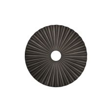 Luxe 25cm Pleated Disc Metal Shade (Q), Pewter
