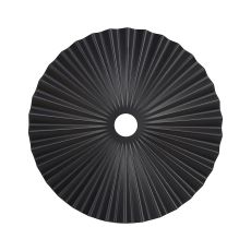 Luxe 35cm Pleated Disc Metal Shade (Q), Black