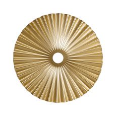 Luxe 35cm Pleated Disc Metal Shade (Q), Champagne Gold