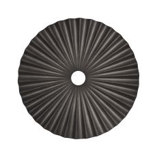 Luxe 35cm Pleated Disc Metal Shade (Q), Pewter