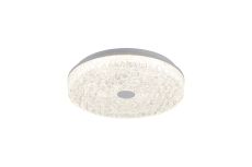 Frozen 39cm Round Ceiling Light, 30W LED, 2700-5000K Tuneable White, 3420lm, Remote Control, White, 3yrs Warranty