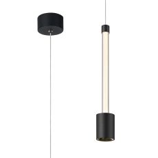 Fugaz 1 Light Pendant, 7W LED, 3000K, 520lm, Sand Black/Rose Gold, 3yrs Warranty