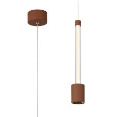 Fugaz 1 Light Pendant, 7W LED, 3000K, 520lm, Mocha/Rose Gold, 3yrs Warranty